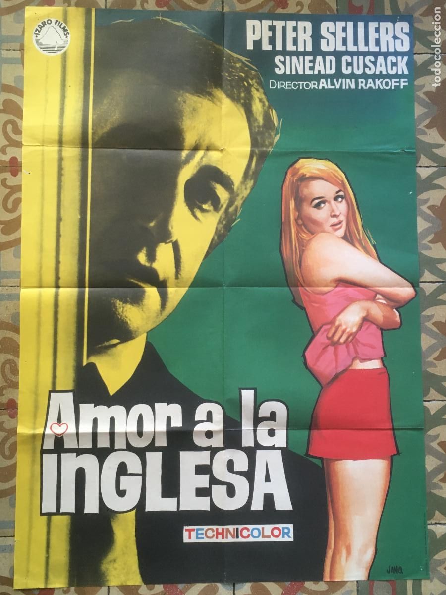 Cine: amor a la inglesa peter sellers sinead cusack poster cartel original estreno