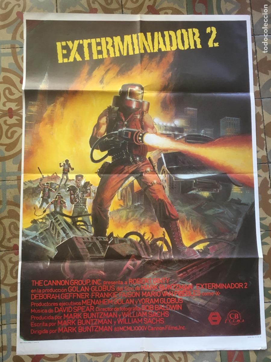 Cine: exterminador 2 poster cartel original estreno