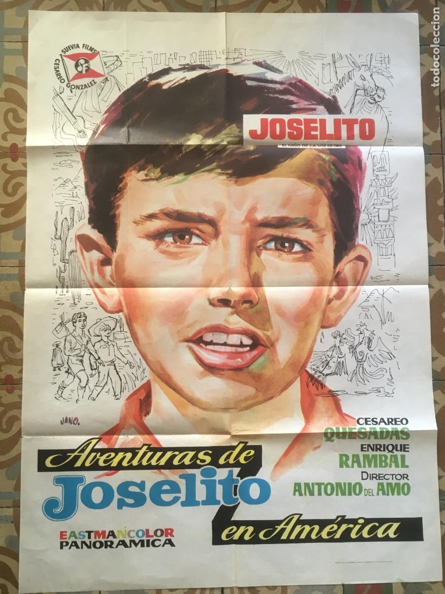 Cine: aventuras de joselito en america mac poster cartel original estreno