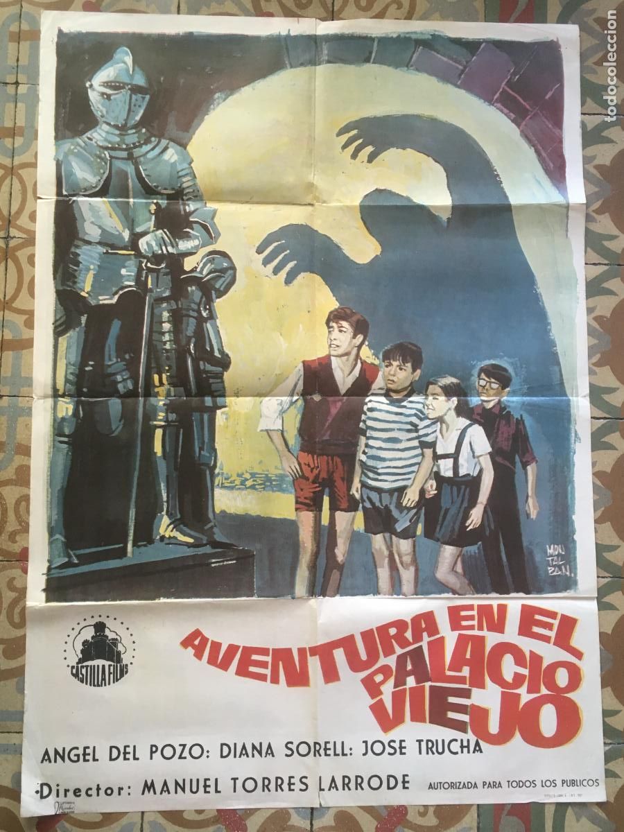 Cine: aventura en el palacio viejo poster cartel original estreno