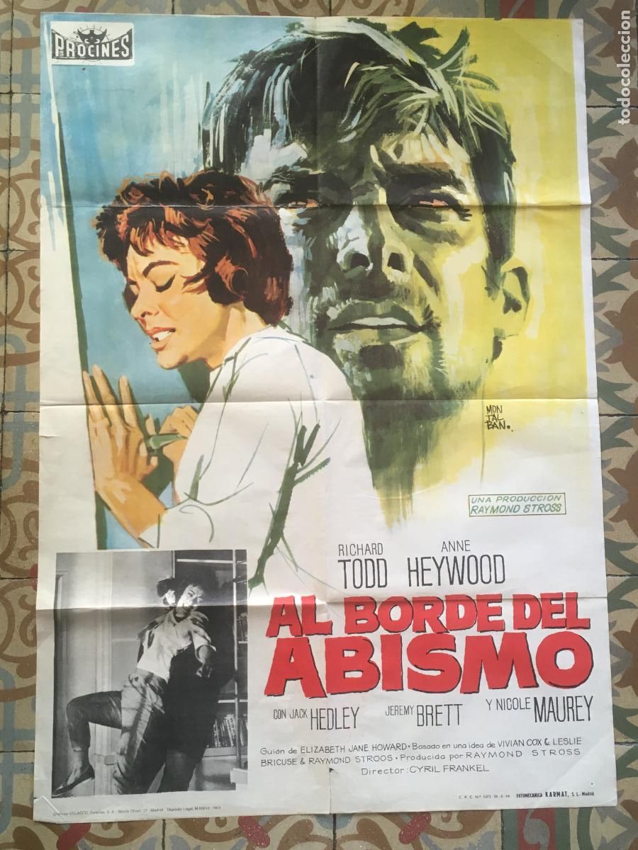 Cine: al borde del abismo poster cartel original estreno