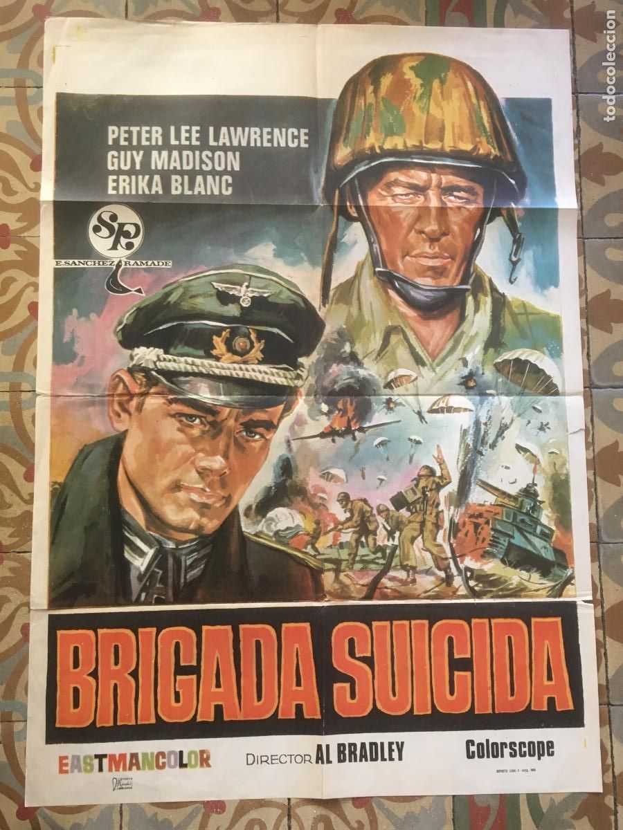 Cine: brigada suicida peter lee lawrence poster cartel original estreno