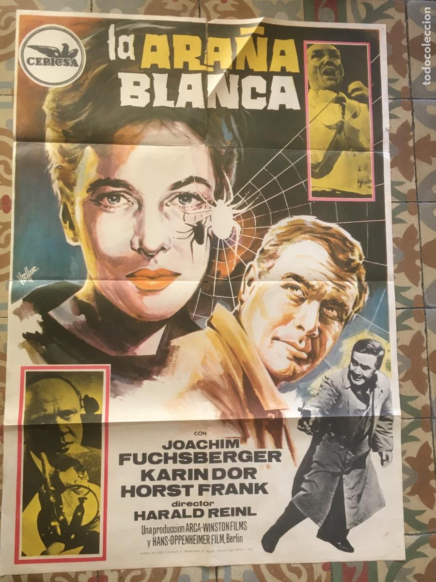 Cine: la ara&ntilde;a blanca karin dor poster cartel original estreno