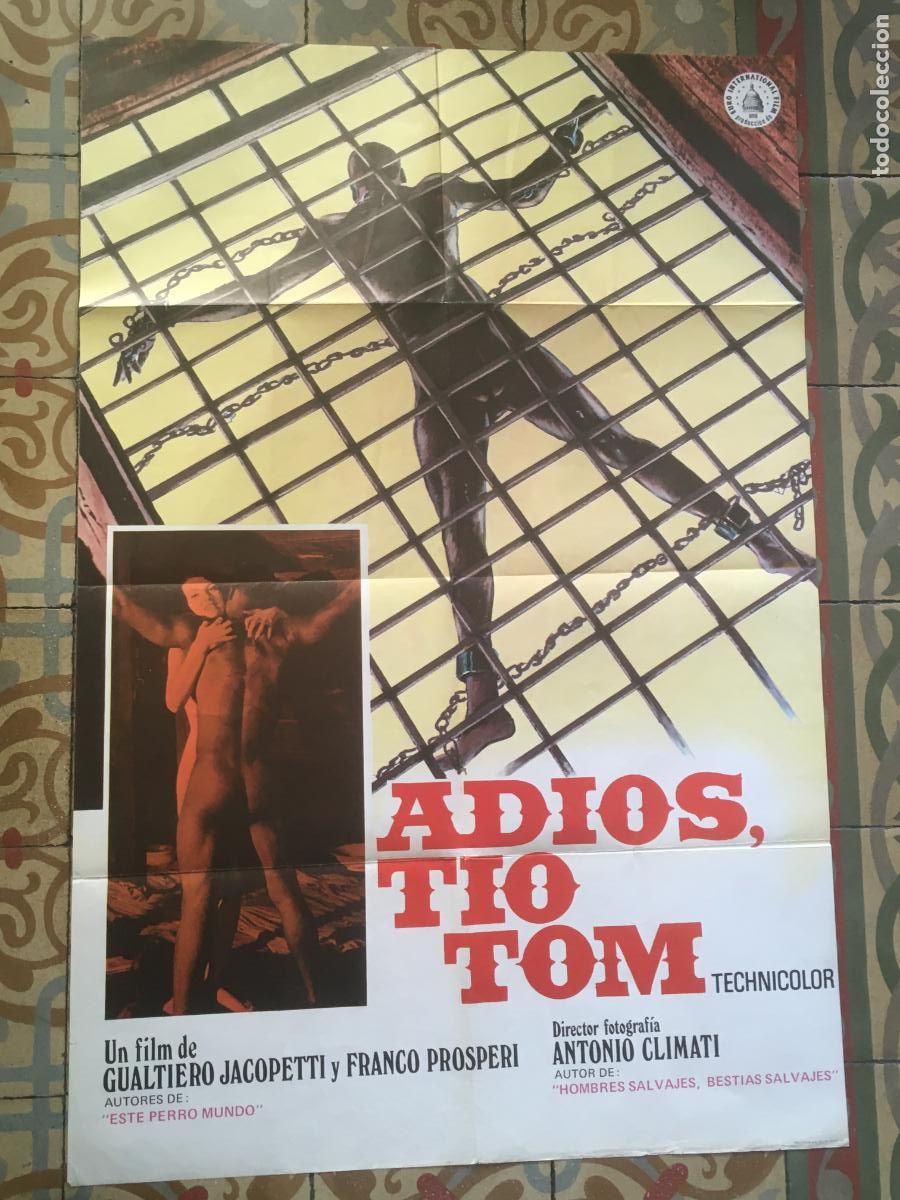 Cine: adios tio tom poster cartel original estreno