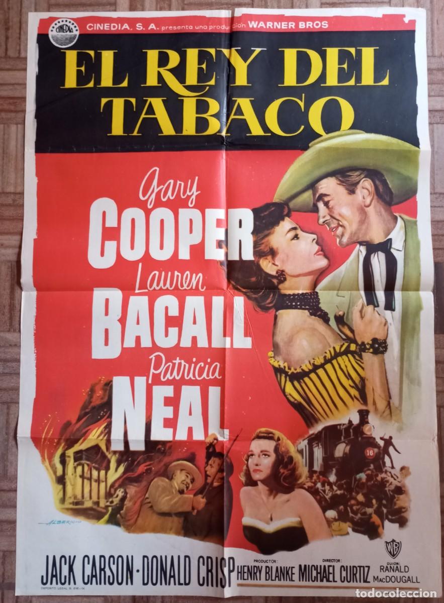 Cine: EL REY DEL TABACO. POSTER ESTRENO. GARY COOPER, LAUREN BACALL, PATRICIA NEAL