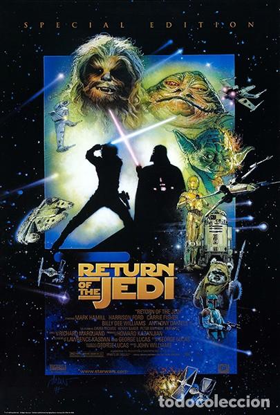 Cine: STAR WARS VI. EL RETORNO DEL JEDI La Guerra de las Galaxias P&oacute;ster 70x100 cm aprox.