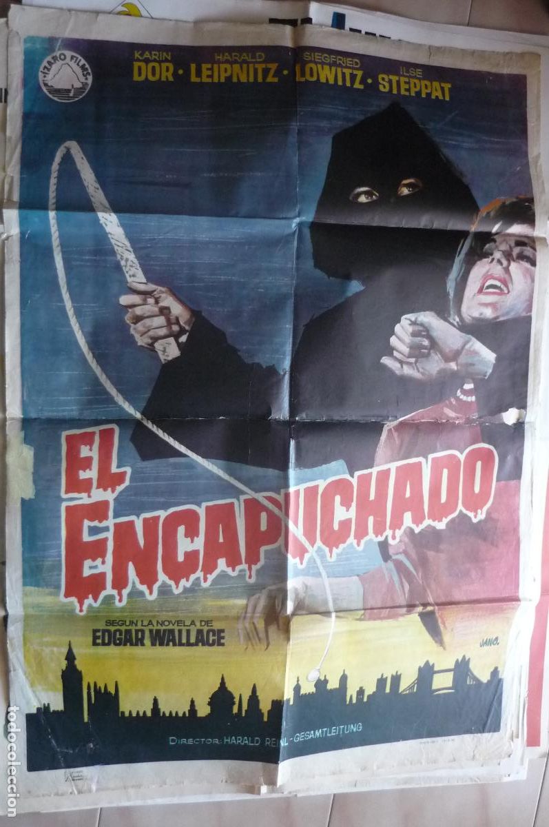 Cine: cartel cine 1 x 7o el encapuchado -
