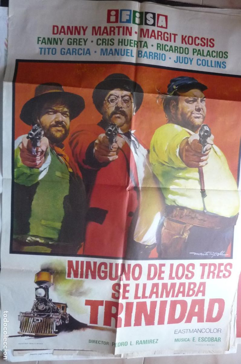Cine: cartel cine 1 x 7o ninguno de los tres se llamaba trinidad
