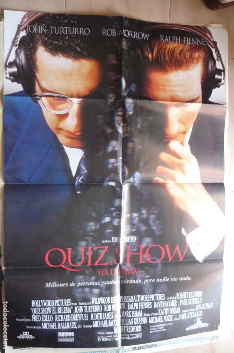 Cine: cartel cine 1 x 7o quiz show