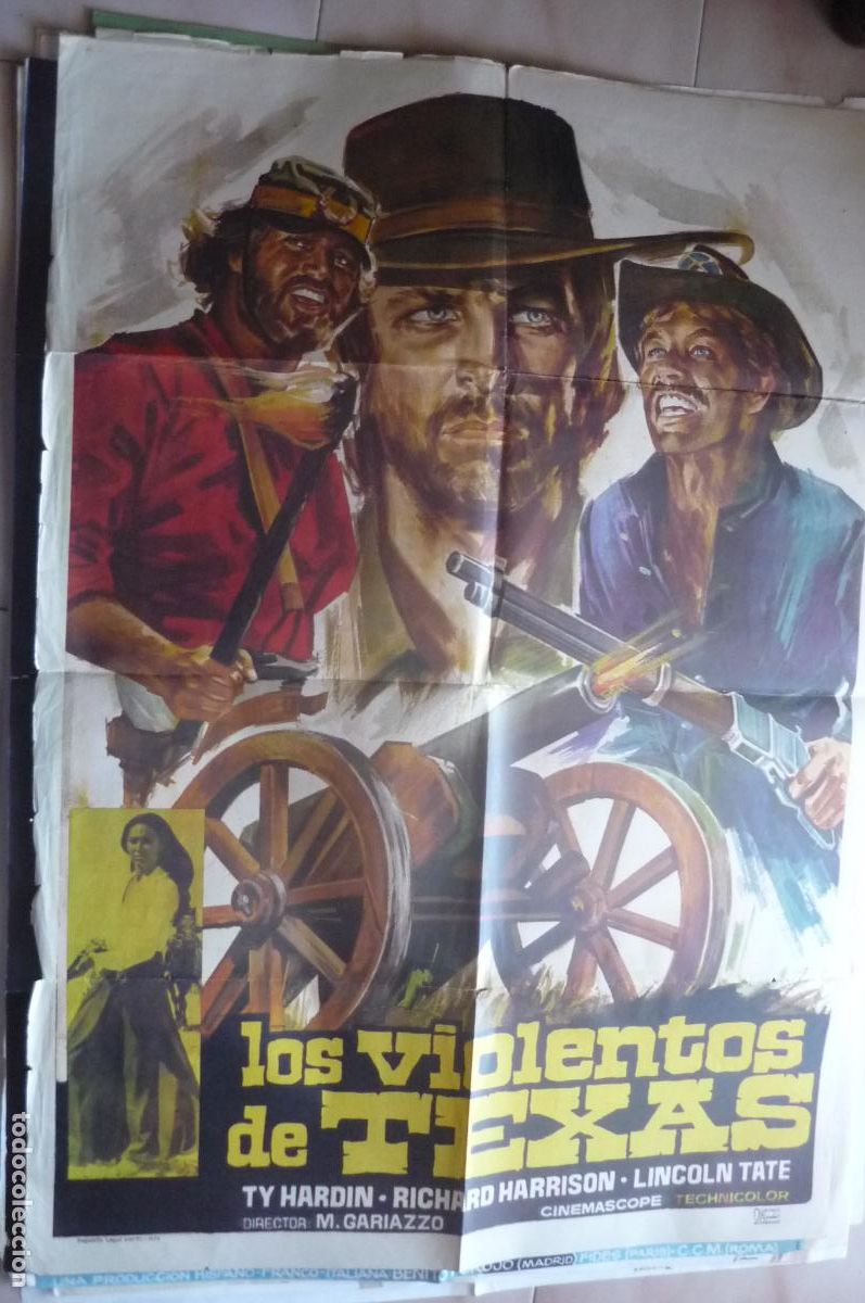 Cine: cartel cine 1 x 7o los violentos de texas