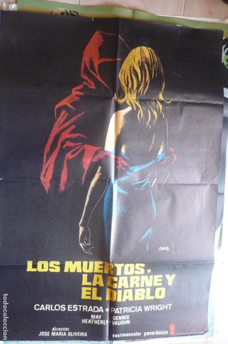 Cine: cartel cine 1x 7o los muertos la carne y el diablo carlos estrada