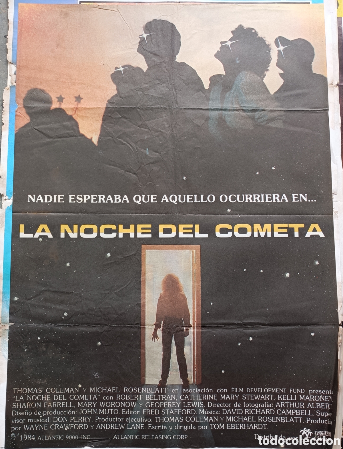 Cine: Cartel de cine. La noche del cometa. Robert Beltr&aacute;n