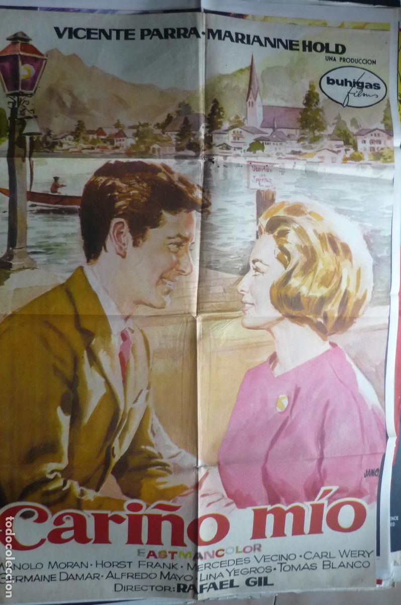 Cine: cartel cine 1 x 7o cari&ntilde;o mio .-vicente parra
