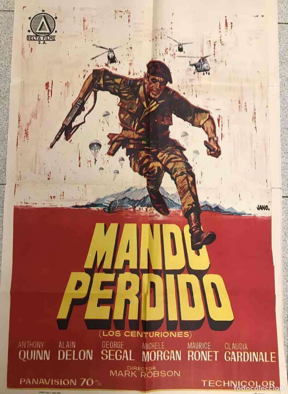 Cine: CARTEL MANDO PERDIDO. ANTHONY QUINN, ALAIN DELON. ILUSTRADO POR JANO. 1967
