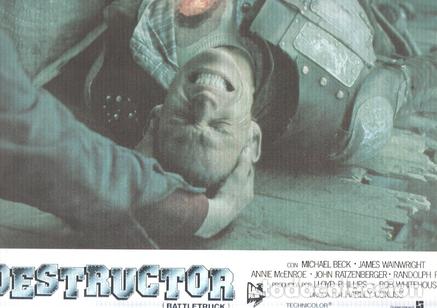 Cinema: Caratula de cine: DESTRUCTOR / Battletruck, (numerado 10 en trasera) - Harley Cokliss
