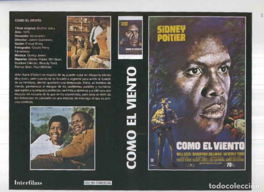 Cinema: Caratula cine 30x22 cm: Como el viento y Los padres de ella - Varios