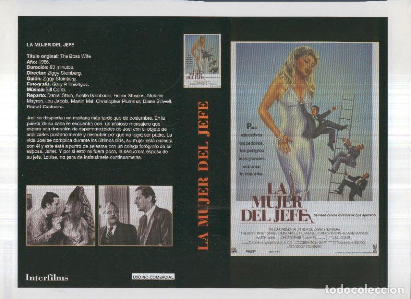 Cinema: Caratula cine 30x22 cm: La mujer del jefe - Varios
