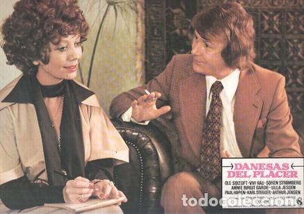 Cin&eacute;ma: Caratula de cine: DANESAS DEL PLACER / Hopla pa Sengekanten , (numerado 06 en trasera) - JOHN HILBAR