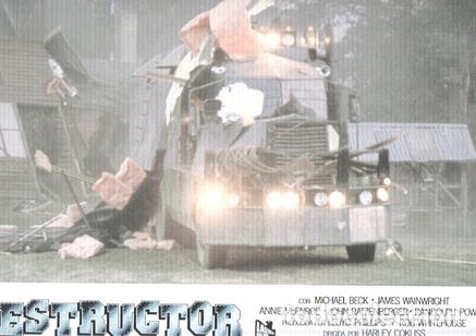 Cinema: Caratula de cine: DESTRUCTOR / Battletruck, (numerado 03 en trasera) - Harley Cokliss
