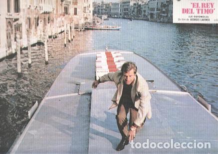 Cinema: Caratula de cine: EL REY DEL TIMO / Le guignolo, (numerado 02 en trasera) - Georges Lautner