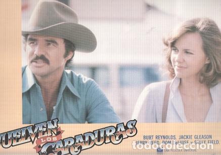 Kino: Caratula de cine: VUELVEN LOS CARADURAS / Smokey and the Bandit II (numerado 08 en trasera) - Hal Ne