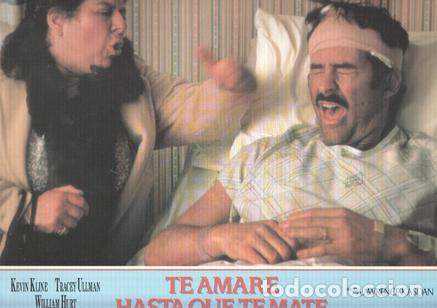 Kino: Caratula de cine: TE AMARE HASTA QUE TE MATE / I Love You to Death (numerado 07 en trasera) - Lawren