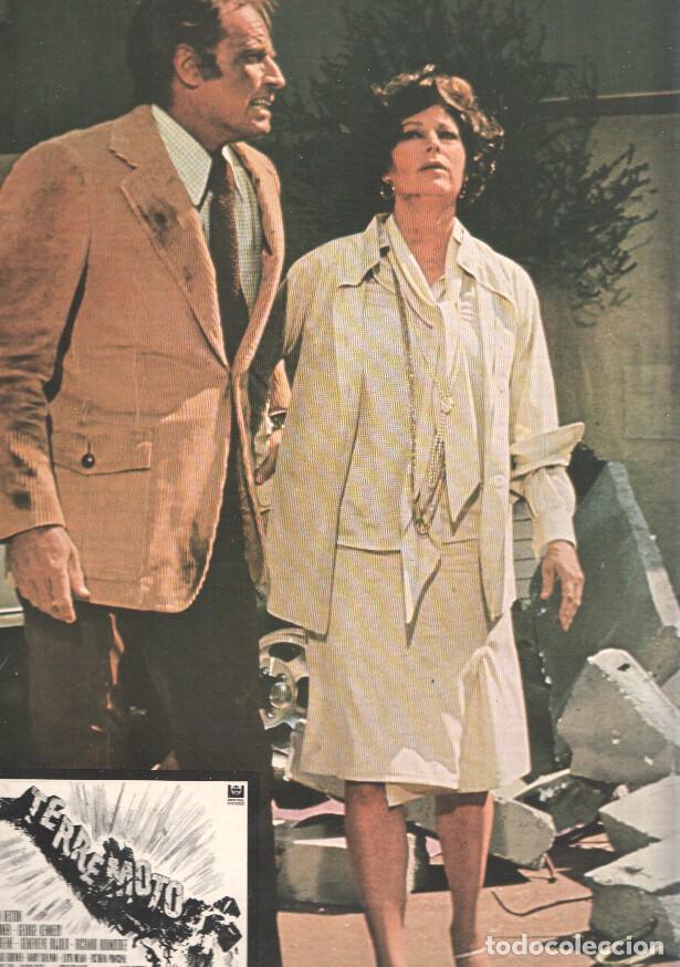 Cin&eacute;ma: Caratula de cine: TERREMOTO / Earthquake , (numerado 01 en trasera) - Mark Robson