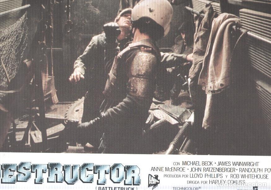 Cin&eacute;ma: Caratula de cine: DESTRUCTOR / Battletruck, (numerado 04 en trasera) - Harley Cokliss