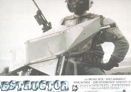 Cinema: Caratula de cine: DESTRUCTOR / Battletruck, (numerado 06 en trasera) - Harley Cokliss