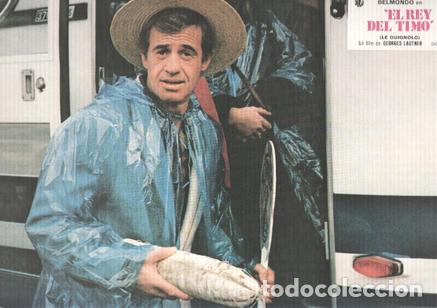 Cinema: Caratula de cine: EL REY DEL TIMO / Le guignolo, (numerado 11 en trasera) - Georges Lautner