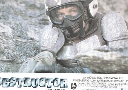 Cinema: Caratula de cine: DESTRUCTOR / Battletruck, (numerado 02 en trasera) - Harley Cokliss