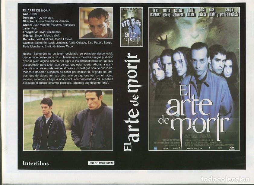 Cinema: Caratula cine 30x22 cm: El arte de morir - Varios