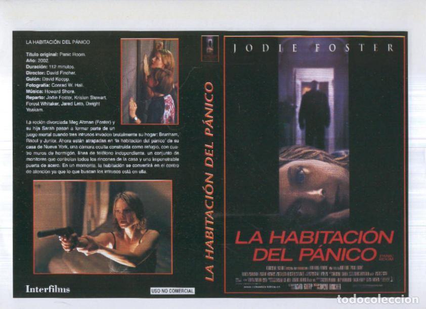 Cinema: Caratula cine 30x22 cm: La habitacion del panico y Da&ntilde;o colateral - Varios
