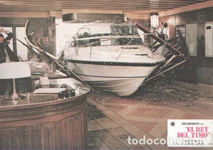 Cinema: Caratula de cine: EL REY DEL TIMO / Le guignolo, (numerado 04 en trasera) - Georges Lautner