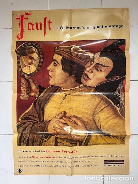Kino: SMP 2080 FAUSTO UFA F. W. MURNAU EMIL JANNINGS CAMILA HORN GOETHE POSTER ORIGINAL 70X100 ESPA&Ntilde;OL