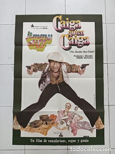 Cine: SMP 2092 CAIGA QUIEN CAIGA JIMMY CLIFF BLAXPLOITATION POSTER ORIGINAL 70X100 ESTRENO