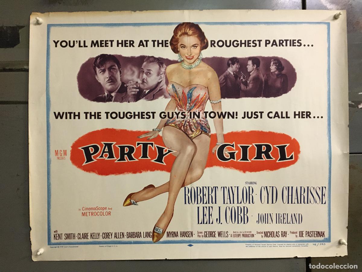 Cine: R0224 CHICAGO A&Ntilde;O 30 PARTY GIRL ROBERT TAYLOR CYD CHARISSE POSTER ORIGINAL AMERICANO 55X70
