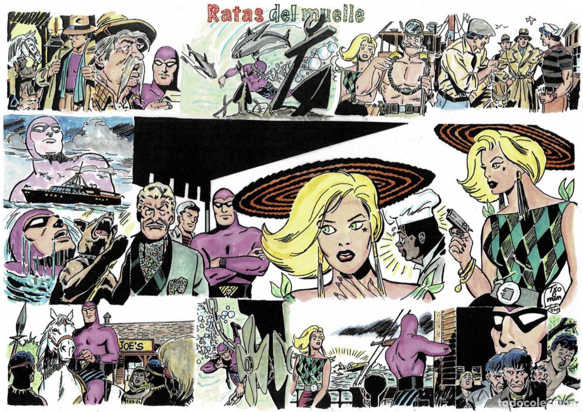 Kino: Poster DIN 4 numero 0091 serie El Hombre Enmascarado (The Phantom) modelo 16: Ratas del muelle
