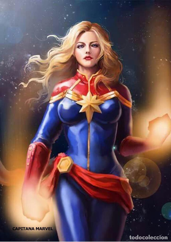 Kino: Poster DIN 4 numero 0134: Capitana Marvel, serie Superheroes