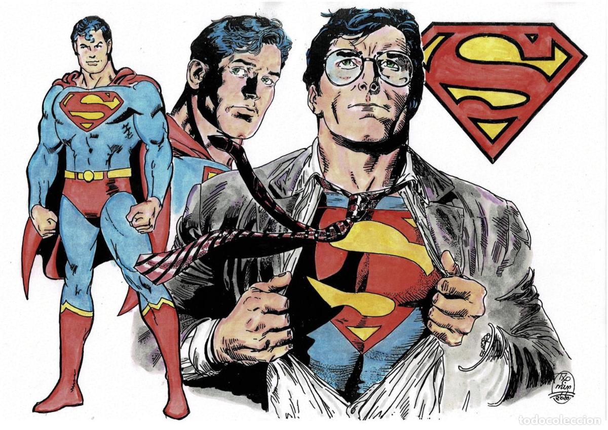Cine: Poster DIN 4 numero 0323: Superman visto por Txomin