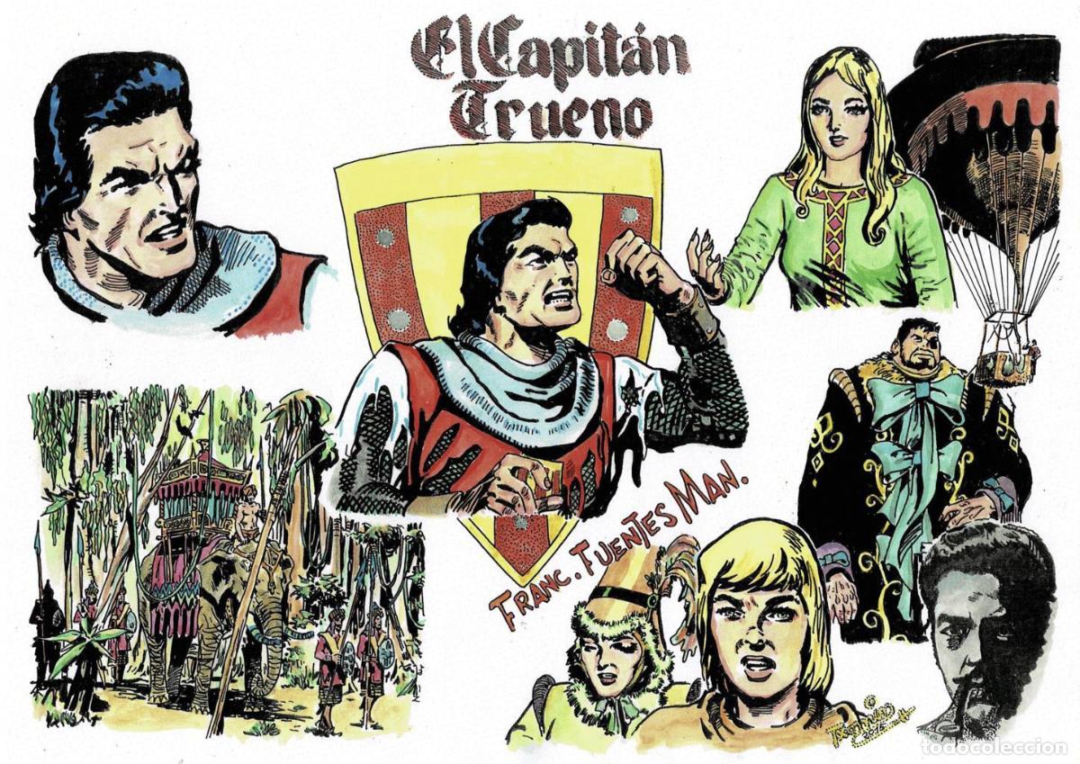 Kino: Poster DIN 4 numero 0333: El Capitan Trueno de Fuentes Man, serie El Capitan Trueno, visto por Txomi