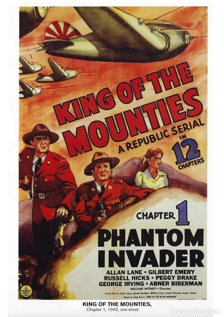 Cin&eacute;ma: Poster DIN 4 numero 0994: King Of the Mounties, chapter 1: Phantom Invader, 1942 : Allan Lane-Gilber