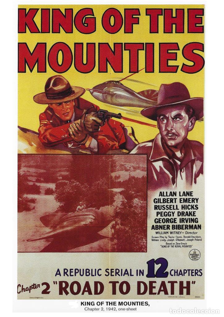 Kino: Poster DIN 4 numero 0998: King of the Mounties, chapter 2, 1942: Road to Death: Allan lane, Gilbert