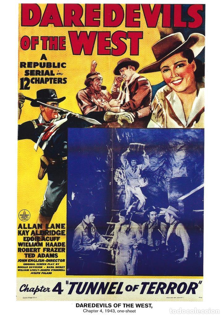 Cinema: Poster DIN 4 numero 1002: Daredevils of the West, chapter 4, 1943: Tunel of Terror: Allan Lane