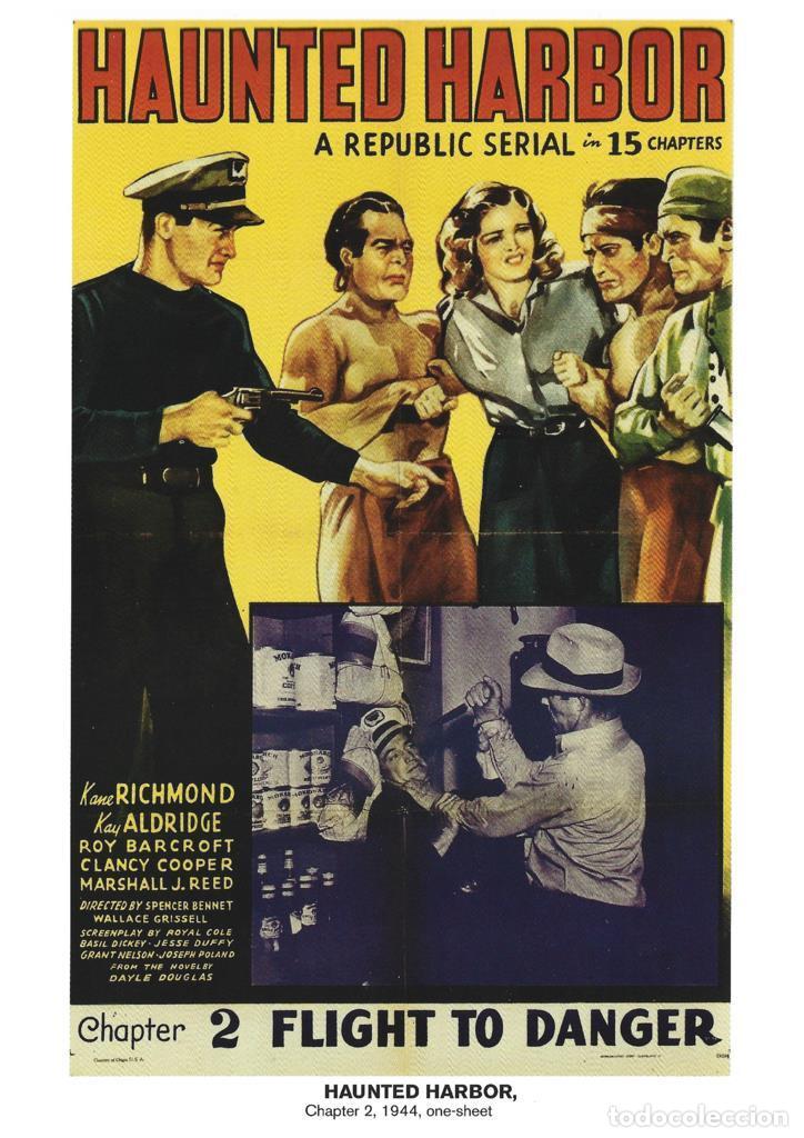 Cinema: Poster DIN 4 numero 1109: Haunted Harbor, chapter 2, 1944: Flighat to Danger: Kane Richmond