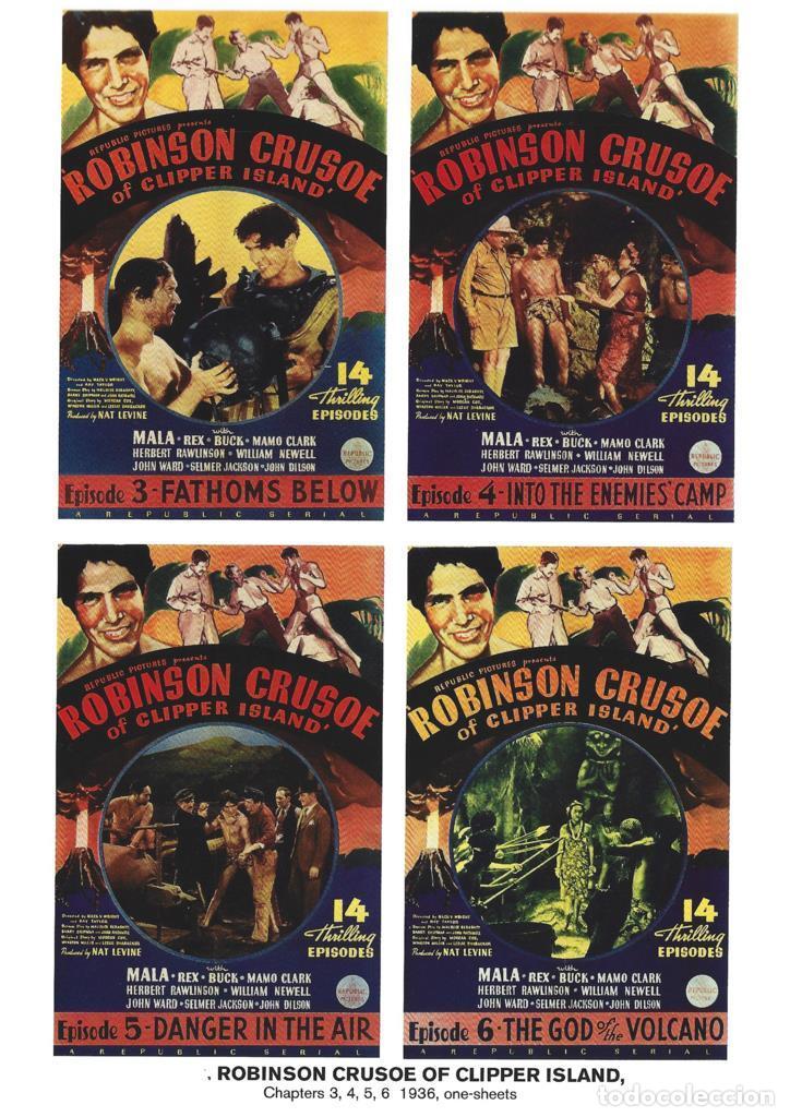 Cinema: Poster DIN 4 numero 1140: Robinson Crusoe of Clipper Island: chapter 3,4,5,6, 1936