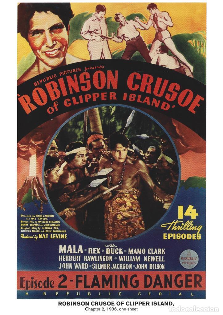 Cinema: Poster DIN 4 numero 1146: Robinson Crusoe of Clipper Island: Flaming Danger: chapter 2, 1936: Mala-R