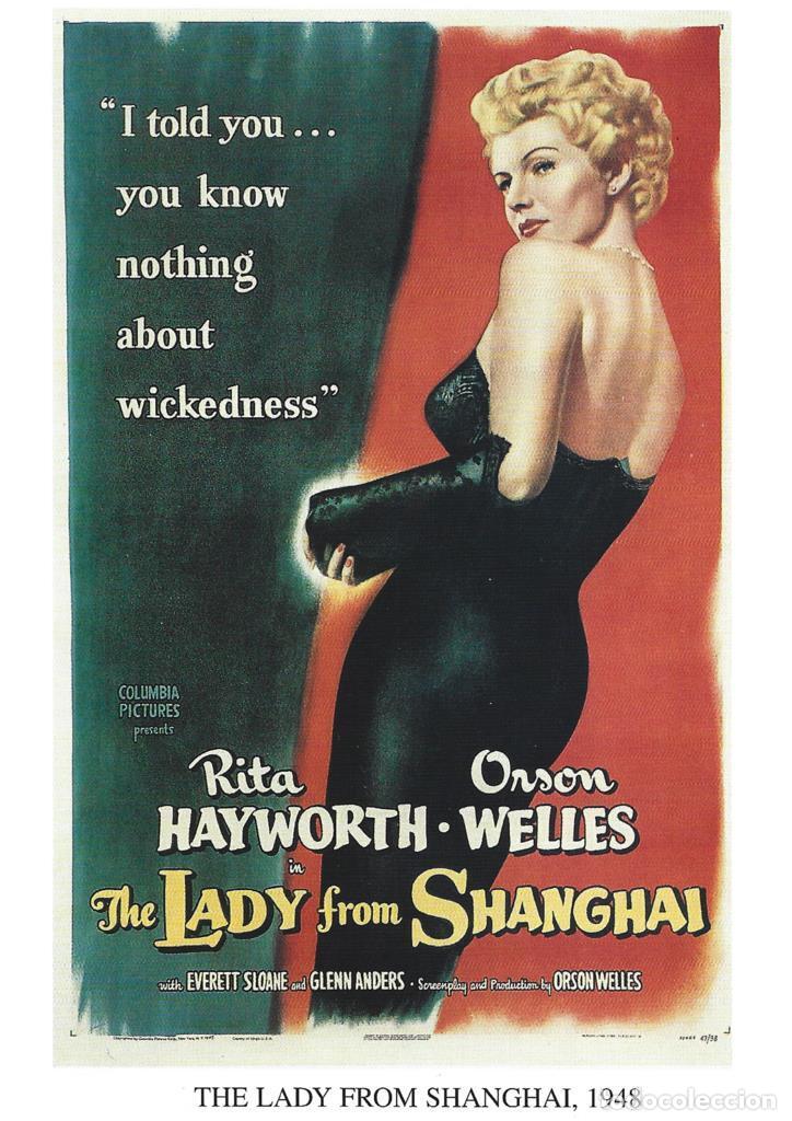 Cinema: Poster DIN 4 numero 1220: The Lady From Shanghai, 1948: Rita Hayworth, Orson Welles