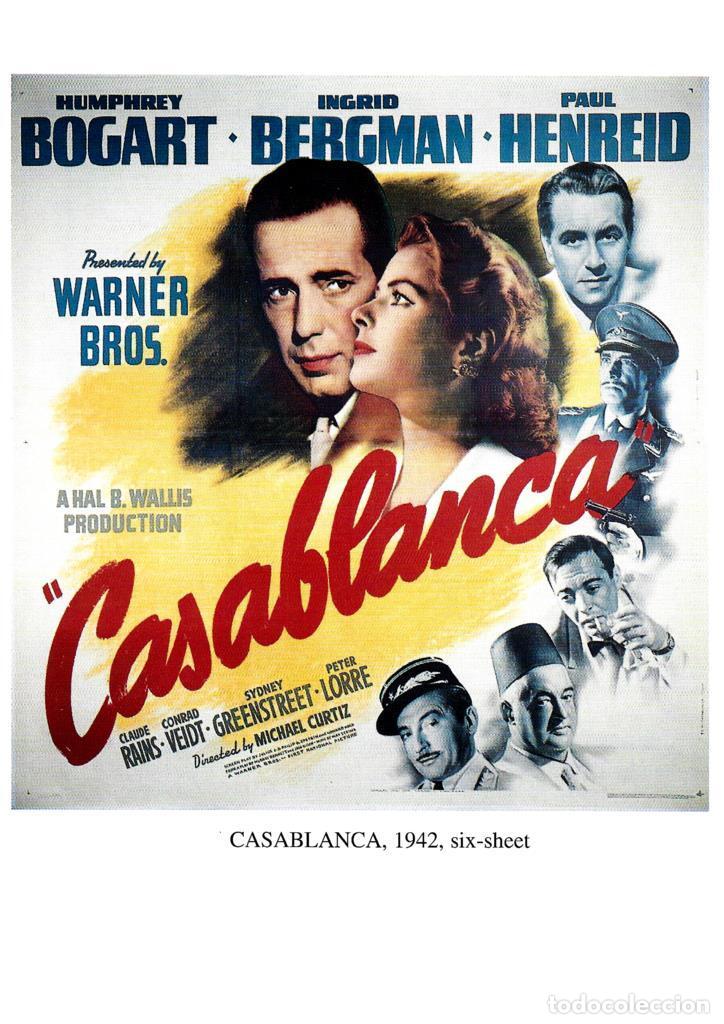 Cinema: Poster DIN 4 numero 1243: Casablanca, 1942, six-sheet: Humphrey Bogart, Ingrid Bergman
