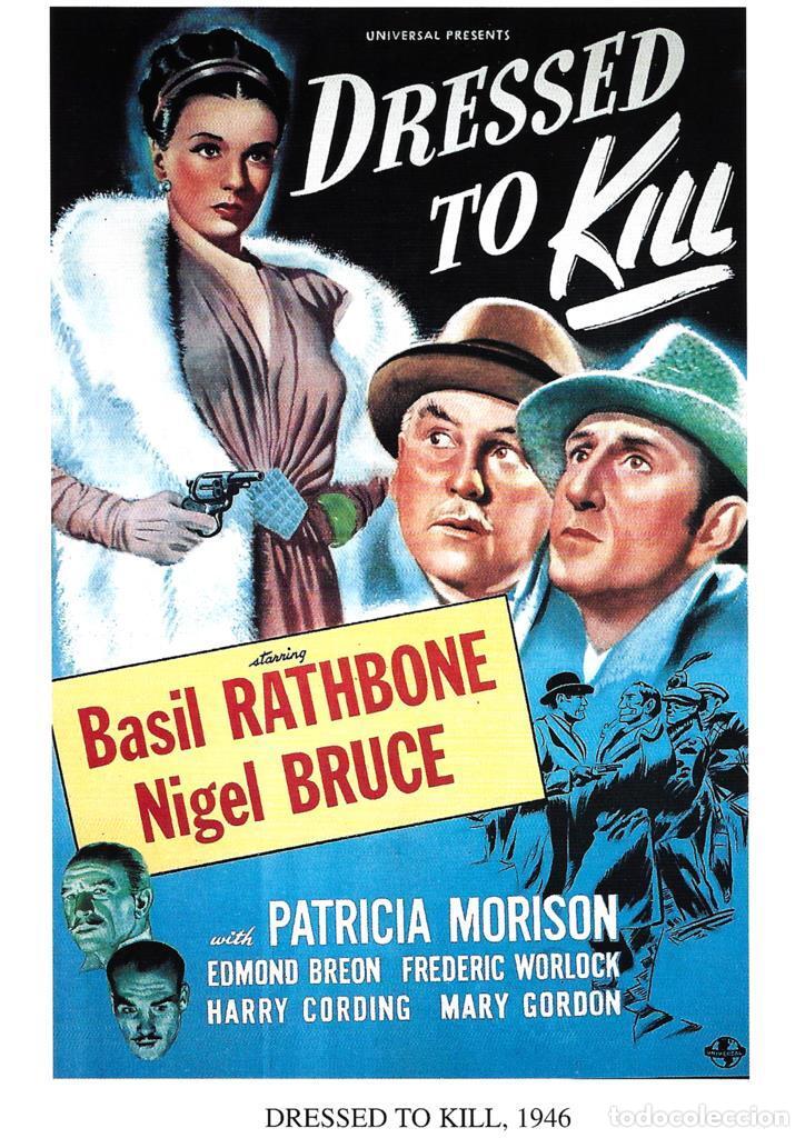 Cinema: Poster DIN 4 numero 1248: Dressed to Kill, 1946: Basil Rathbone, Nigel Bruce